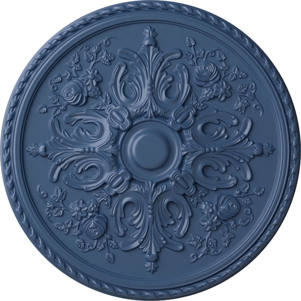 Ekena Millwork Bradford Ceiling Medallion (Fits Canopies up to 6 5/8"), Hand-Painted Americana, 32 5/8"OD x 2"P CM32BRAMF - main